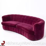 Weiman Mid Century Channeled Crescent Sofa | Mid Century Modern Furniture - Mid Century Furniture Chicago Weiman Mid Century Channeled Crescent Sofa