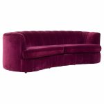 Weiman Mid Century Channeled Crescent Sofa | Mid Century Modern Furniture - Mid Century Furniture Chicago Weiman Mid Century Channeled Crescent Sofa