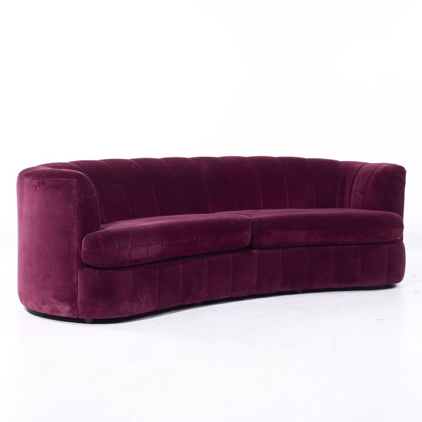 Weiman Mid Century Channeled Crescent Sofa