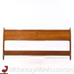 William Hinn Mid Century Walnut King Headboard