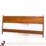 William Hinn Mid Century Walnut King Headboard