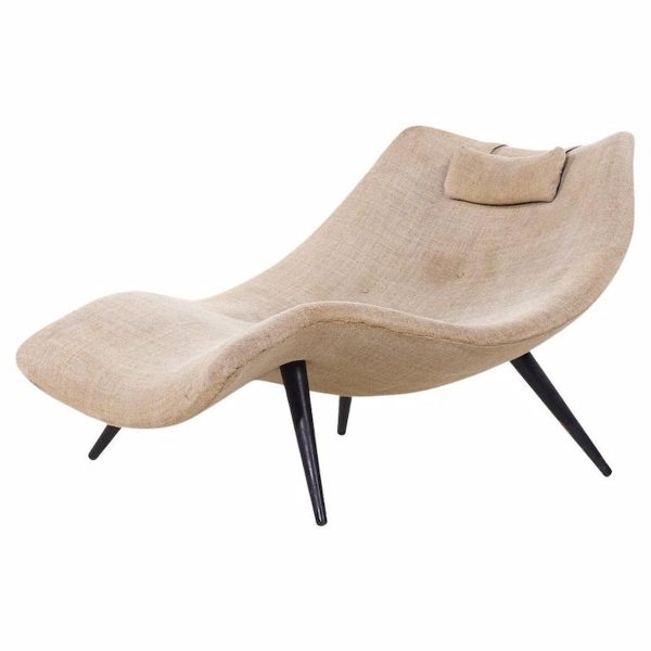 Adrian Pearsall for Craft Associates 1828-c Mid Century Walnut Chaise Lounge