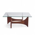Adrian Pearsall for Craft Associates Mid Century Walnut Coffee Table | Mid Century Modern Furniture - Mid Century Furniture Chicago Adrian Pearsall for Craft Associates Mid Century Walnut Coffee Table