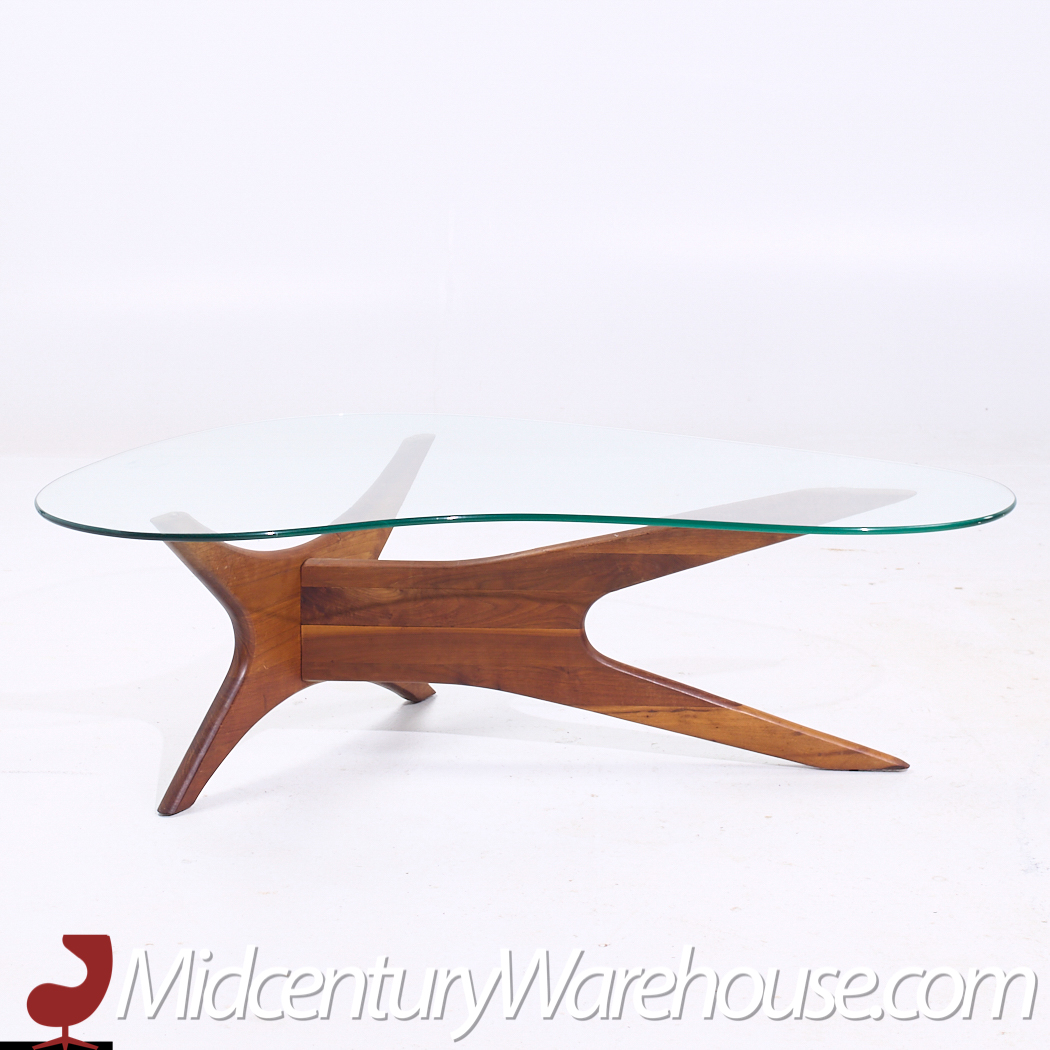 Adrian Pearsall for Craft Associates Mid Century Walnut Jacks Coffee Table