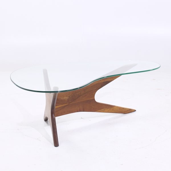 Adrian Pearsall for Craft Associates Mid Century Walnut Jacks Coffee Table