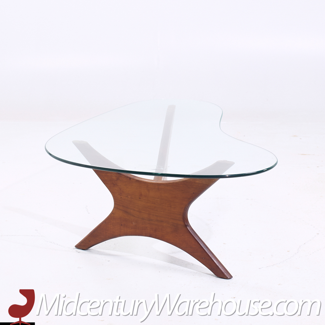 Adrian Pearsall for Craft Associates Mid Century Walnut Jacks Coffee Table