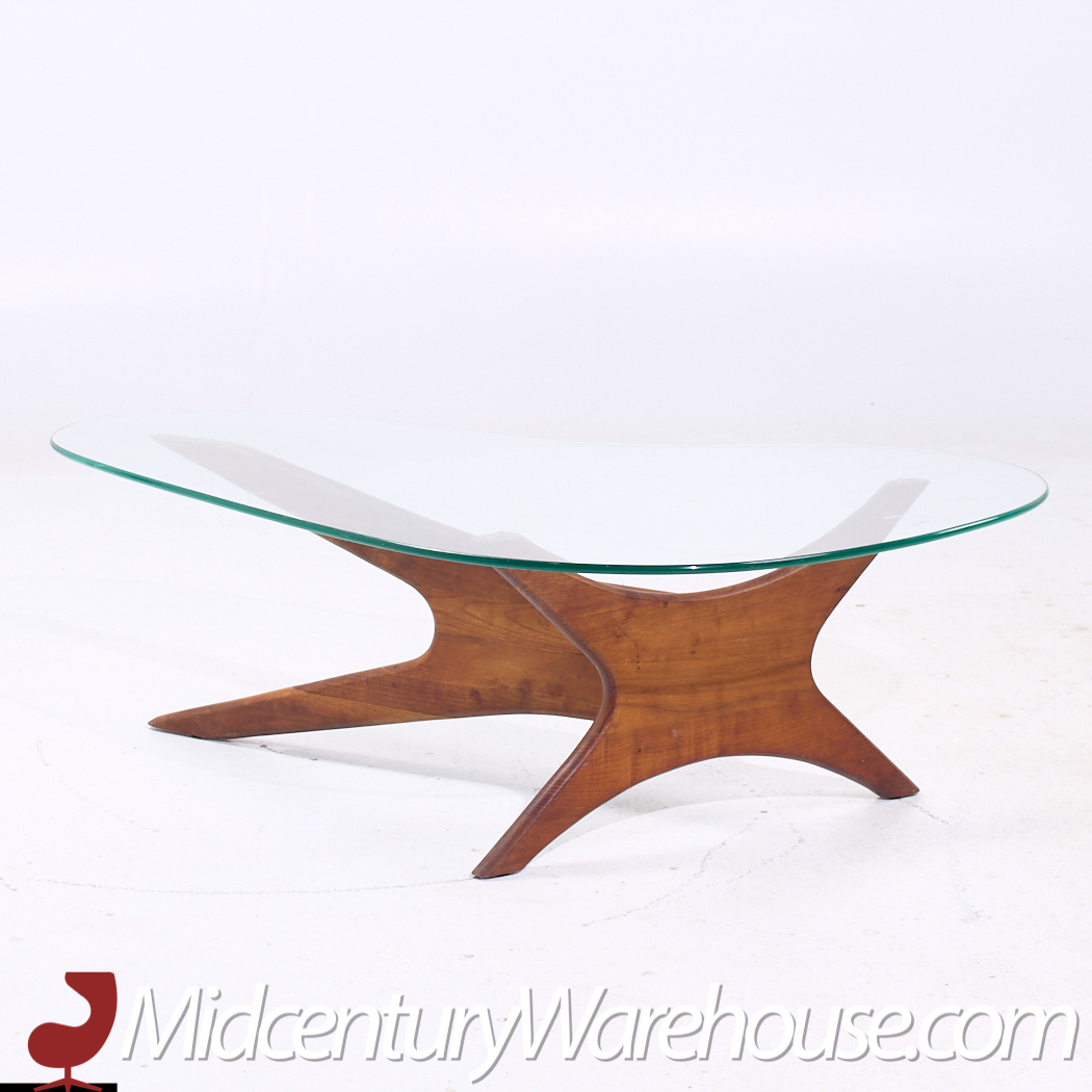 Adrian Pearsall for Craft Associates Mid Century Walnut Jacks Coffee Table
