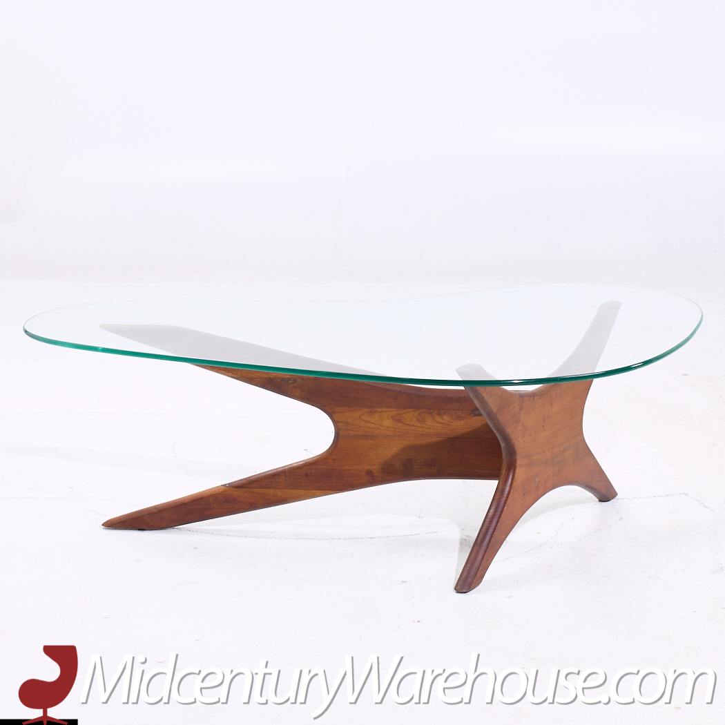 Adrian Pearsall for Craft Associates Mid Century Walnut Jacks Coffee Table