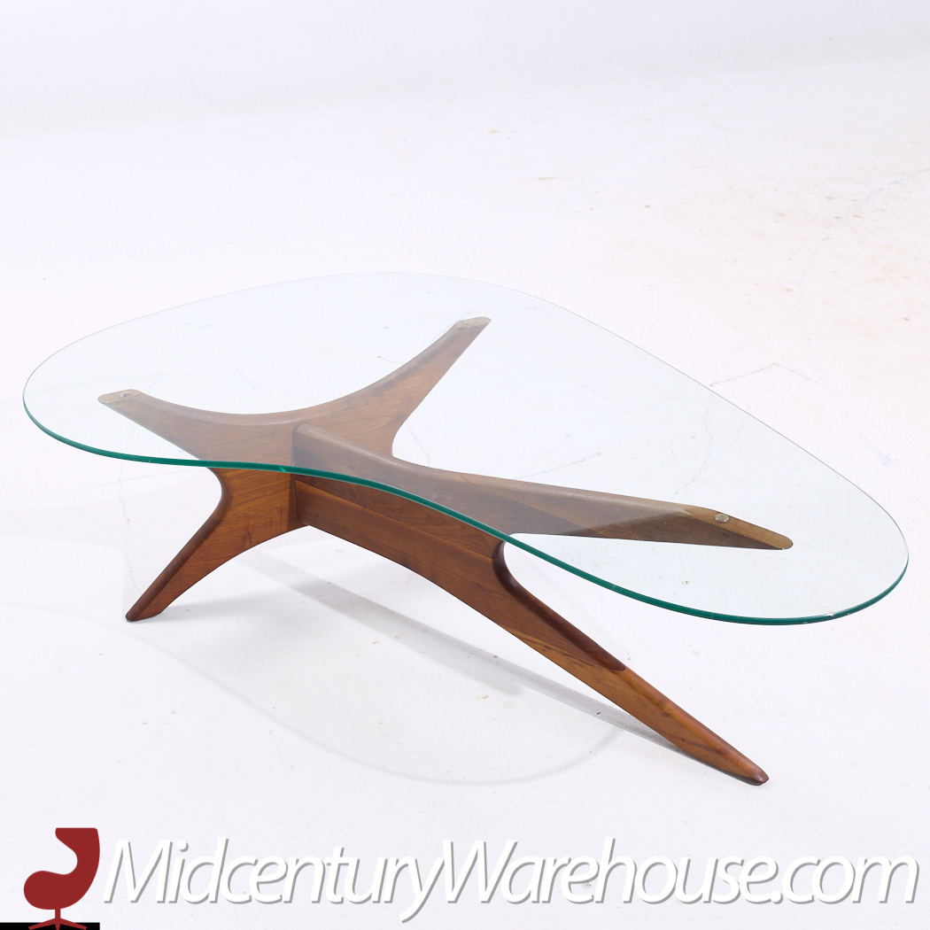 Adrian Pearsall for Craft Associates Mid Century Walnut Jacks Coffee Table