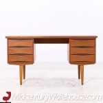 Arne Vodder Style Mid Century Danish Teak Desk | Mid Century Modern Furniture - Mid Century Furniture Chicago Arne Vodder Style Mid Century Danish Teak Desk