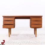 Arne Vodder Style Mid Century Danish Teak Desk | Mid Century Modern Furniture - Mid Century Furniture Chicago Arne Vodder Style Mid Century Danish Teak Desk