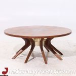 Broyhill Brasilia Mid Century Walnut Cathedral Coffee Table | Mid Century Modern Furniture - Mid Century Furniture Chicago Broyhill Brasilia Mid Century Walnut Cathedral Coffee Table