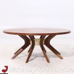 Broyhill Brasilia Mid Century Walnut Cathedral Coffee Table | Mid Century Modern Furniture - Mid Century Furniture Chicago Broyhill Brasilia Mid Century Walnut Cathedral Coffee Table
