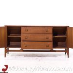 Broyhill Brasilia Mid Century Walnut and Brass Credenza | Mid Century Modern Furniture - Mid Century Furniture Chicago Broyhill Brasilia Mid Century Walnut and Brass Credenza