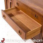 Broyhill Brasilia Mid Century Walnut and Brass Credenza | Mid Century Modern Furniture - Mid Century Furniture Chicago Broyhill Brasilia Mid Century Walnut and Brass Credenza