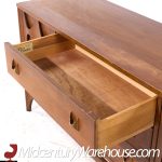 Broyhill Brasilia Mid Century Walnut and Brass Credenza | Mid Century Modern Furniture - Mid Century Furniture Chicago Broyhill Brasilia Mid Century Walnut and Brass Credenza