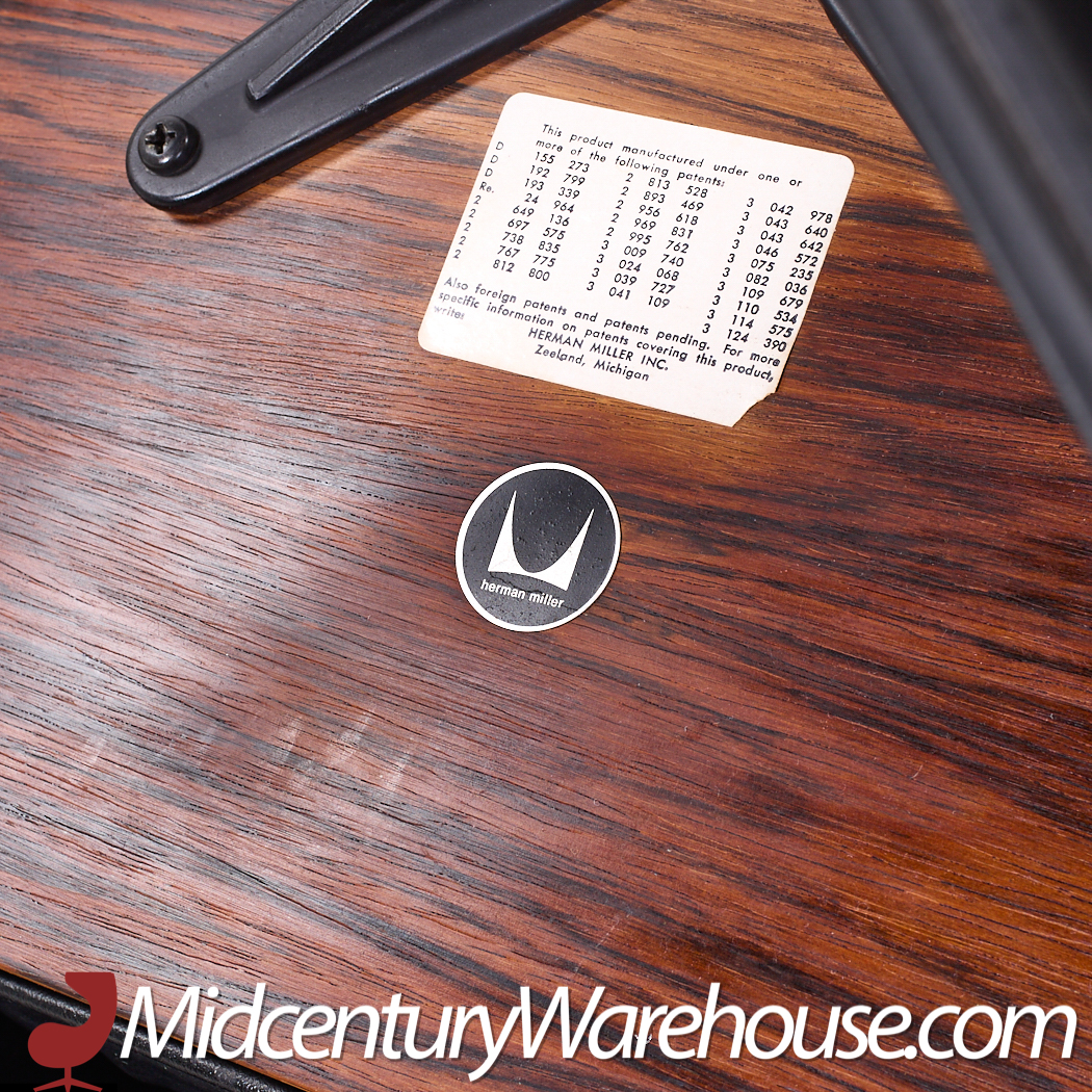 Charles and Ray Eames for Herman Miller Mid Century Rosewood Eames Lounge Chair with Ottoman