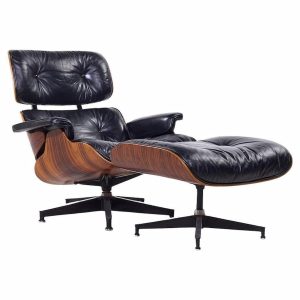 Charles and Ray Eames for Herman Miller Mid Century Rosewood Eames Lounge Chair with Ottoman