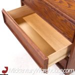 Dillingham Mid Century Pecky Cyprus 5 Drawer Dresser | Mid Century Modern Furniture - Mid Century Furniture Chicago Dillingham Mid Century Pecky Cyprus 5 Drawer Dresser