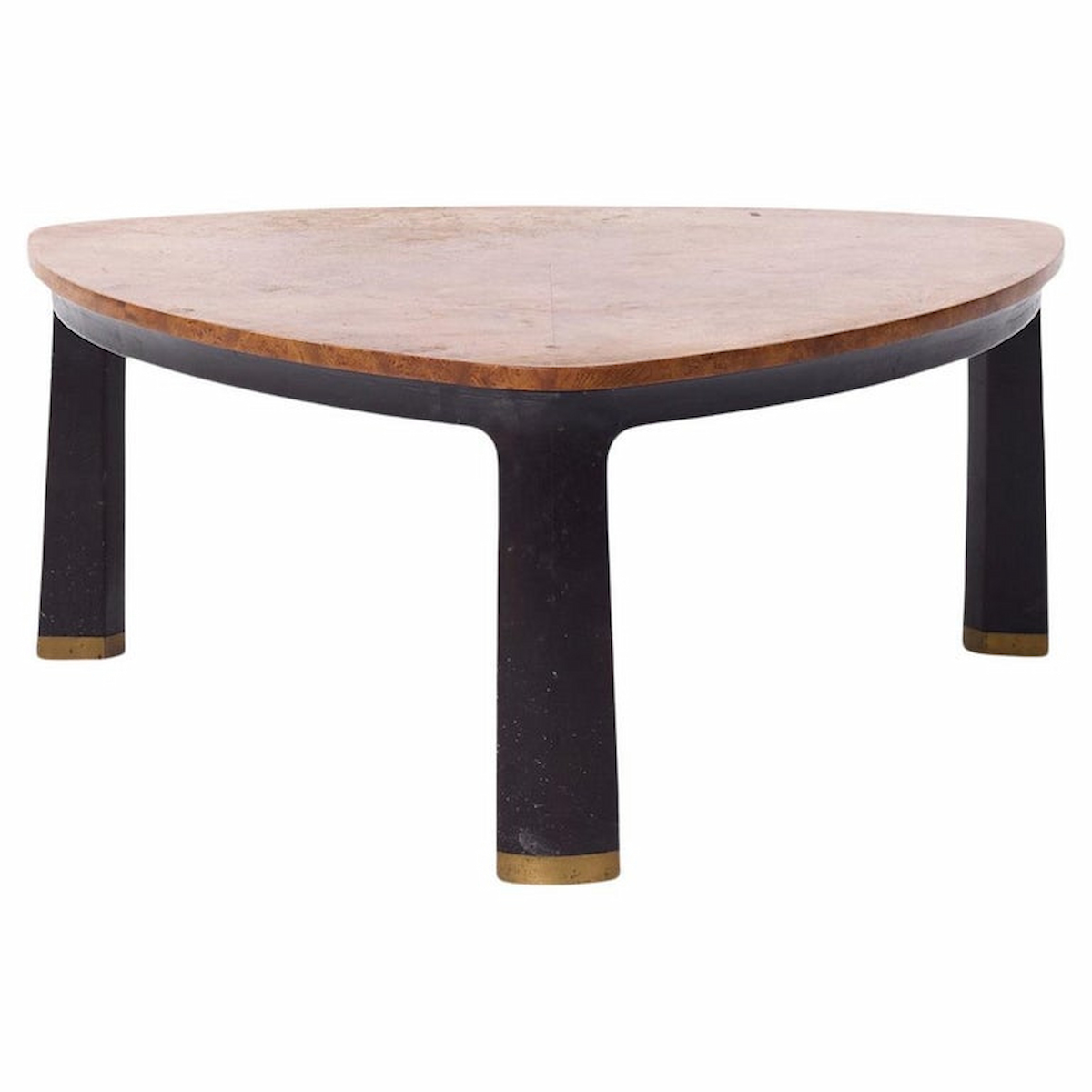 Edward Wormley for Dunbar Mid Century Carpathian Elm Burlwood Coffee Table