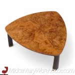 Edward Wormley for Dunbar Mid Century Carpathian Elm Burlwood Coffee Table