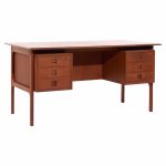 Erik Brouer for Brouer Møbelfabrik Mid Century Danish Teak Desk | Mid Century Modern Furniture - Mid Century Furniture Chicago Erik Brouer for Brouer Møbelfabrik Mid Century Danish Teak Desk