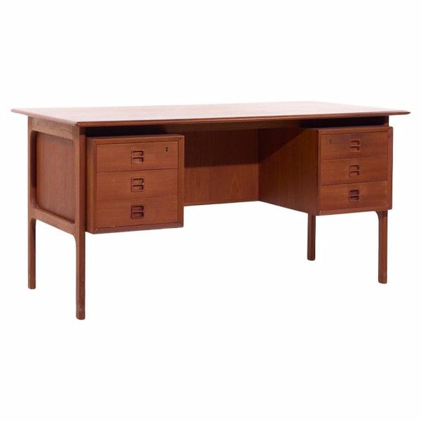Erik Brouer for Brouer Møbelfabrik Mid Century Danish Teak Desk