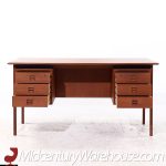 Erik Brouer for Brouer Møbelfabrik Mid Century Danish Teak Desk | Mid Century Modern Furniture - Mid Century Furniture Chicago Erik Brouer for Brouer Møbelfabrik Mid Century Danish Teak Desk