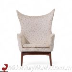 H.w. Klein for Bramin Møbler Model 207/5 Mid Century Danish Walnut Wing Chair | Mid Century Modern Furniture - Mid Century Furniture Chicago H.w. Klein for Bramin Møbler Model 207/5 Mid Century Danish Walnut Wing Chair