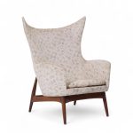 H.w. Klein for Bramin Møbler Model 207/5 Mid Century Danish Walnut Wing Chair | Mid Century Modern Furniture - Mid Century Furniture Chicago H.w. Klein for Bramin Møbler Model 207/5 Mid Century Danish Walnut Wing Chair
