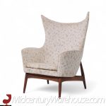 H.w. Klein for Bramin Møbler Model 207/5 Mid Century Danish Walnut Wing Chair | Mid Century Modern Furniture - Mid Century Furniture Chicago H.w. Klein for Bramin Møbler Model 207/5 Mid Century Danish Walnut Wing Chair