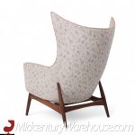 H.w. Klein for Bramin Møbler Model 207/5 Mid Century Danish Walnut Wing Chair | Mid Century Modern Furniture - Mid Century Furniture Chicago H.w. Klein for Bramin Møbler Model 207/5 Mid Century Danish Walnut Wing Chair