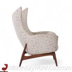 H.w. Klein for Bramin Møbler Model 207/5 Mid Century Danish Walnut Wing Chair | Mid Century Modern Furniture - Mid Century Furniture Chicago H.w. Klein for Bramin Møbler Model 207/5 Mid Century Danish Walnut Wing Chair
