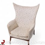 H.w. Klein for Bramin Møbler Model 207/5 Mid Century Danish Walnut Wing Chair | Mid Century Modern Furniture - Mid Century Furniture Chicago H.w. Klein for Bramin Møbler Model 207/5 Mid Century Danish Walnut Wing Chair