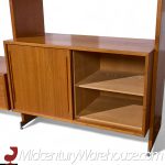 Hans Wegner for Ry Mobler Ry-100 Mid Century Danish Teak 3 Bay Modular Wall Unit