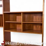 Hans Wegner for Ry Mobler Ry-100 Mid Century Danish Teak 3 Bay Modular Wall Unit