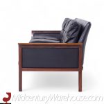 Knut Saeter for Vatne Møbler Mid Century Norwegian Rosewood and Leather Sofa | Mid Century Modern Furniture - Mid Century Furniture Chicago Knut Saeter for Vatne Møbler Mid Century Norwegian Rosewood and Leather Sofa