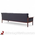 Knut Saeter for Vatne Møbler Mid Century Norwegian Rosewood and Leather Sofa | Mid Century Modern Furniture - Mid Century Furniture Chicago Knut Saeter for Vatne Møbler Mid Century Norwegian Rosewood and Leather Sofa