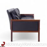 Knut Saeter for Vatne Møbler Mid Century Norwegian Rosewood and Leather Sofa | Mid Century Modern Furniture - Mid Century Furniture Chicago Knut Saeter for Vatne Møbler Mid Century Norwegian Rosewood and Leather Sofa