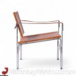 Le Corbusier Style Mid Century Leather and Stainless Steel Sling Lounge Chairs | Mid Century Modern Furniture - Mid Century Furniture Chicago Le Corbusier Style Mid Century Leather and Stainless Steel Sling Lounge Chairs