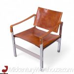 Le Corbusier Style Mid Century Leather and Stainless Steel Sling Lounge Chairs | Mid Century Modern Furniture - Mid Century Furniture Chicago Le Corbusier Style Mid Century Leather and Stainless Steel Sling Lounge Chairs