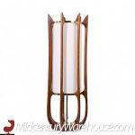 Modeline Model 635 Mid Century Sculptured Walnut and Brass Table Lamp | Mid Century Modern Furniture - Mid Century Furniture Chicago Modeline Model 635 Mid Century Sculptured Walnut and Brass Table Lamp