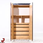 Pulaski Mid Century Rosewood, Leather and Chrome Armoire Dresser | Mid Century Modern Furniture - Mid Century Furniture Chicago Pulaski Mid Century Rosewood, Leather and Chrome Armoire Dresser