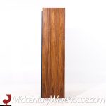 Pulaski Mid Century Rosewood, Leather and Chrome Armoire Dresser | Mid Century Modern Furniture - Mid Century Furniture Chicago Pulaski Mid Century Rosewood, Leather and Chrome Armoire Dresser