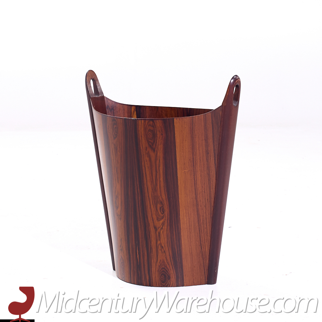 Einar Barnes for P.s. Heggen Mid Century Norwegian Rosewood Paper Bin