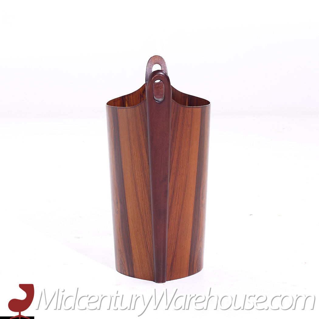 Einar Barnes for P.s. Heggen Mid Century Norwegian Rosewood Paper Bin