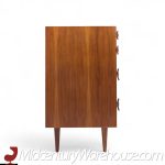 Stanley Young for Glenn of California Mid Century Walnut 8 Drawer Lowboy Dresser