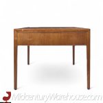 Stow Davis Mid Century Burlwood and Walnut Executive Desk | Mid Century Modern Furniture - Mid Century Furniture Chicago Stow Davis Mid Century Burlwood and Walnut Executive Desk