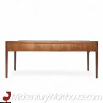 Stow Davis Mid Century Burlwood and Walnut Executive Desk | Mid Century Modern Furniture - Mid Century Furniture Chicago Stow Davis Mid Century Burlwood and Walnut Executive Desk