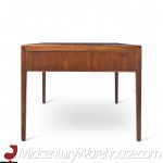 Stow Davis Mid Century Burlwood and Walnut Executive Desk | Mid Century Modern Furniture - Mid Century Furniture Chicago Stow Davis Mid Century Burlwood and Walnut Executive Desk